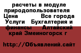 расчеты в модуле природопользователя › Цена ­ 3 000 - Все города Услуги » Бухгалтерия и финансы   . Алтайский край,Змеиногорск г.